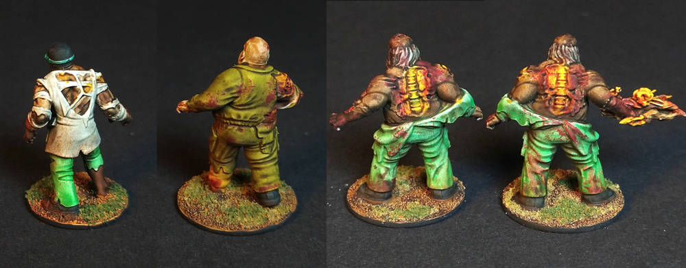 Completed painting Anvil Industry zombies mixed with swamp and lab infected